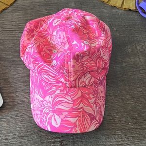 Adorable baseball style hat by Lily Pulitzer
